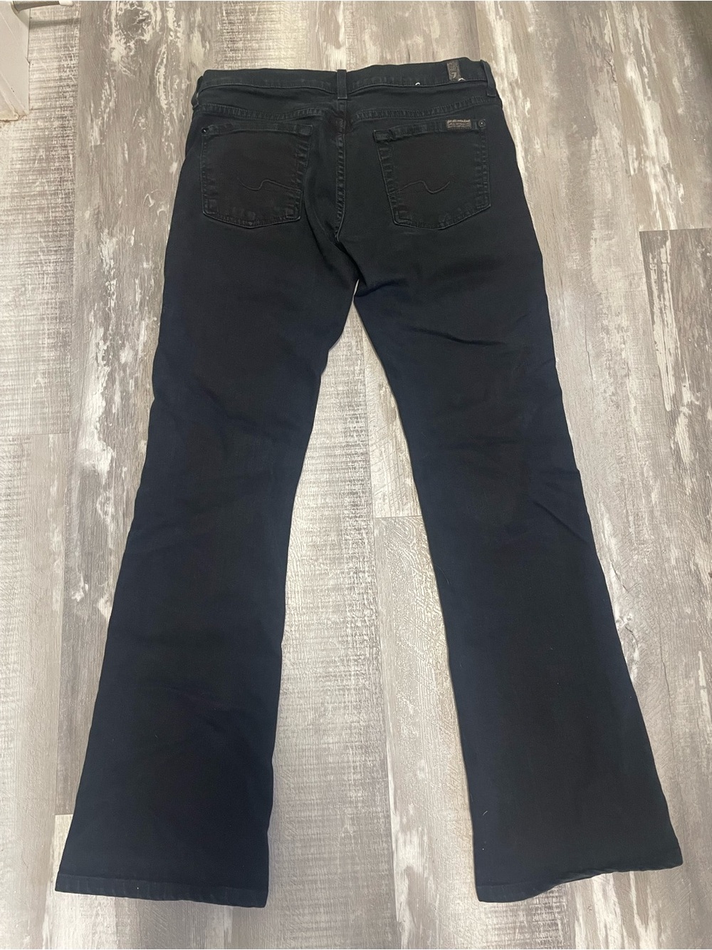 7 For All Mankind Women’s Black Flare Jeans